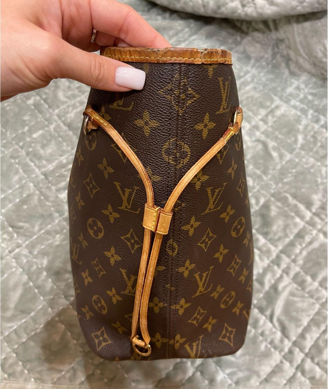 LOUIS VUITTON Коричневая сумка тоут, фото 7