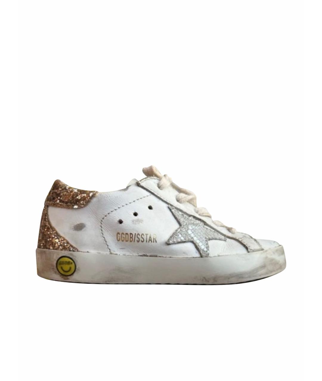 GOLDEN GOOSE DELUXE BRAND Белые кожаные кеды, фото 1