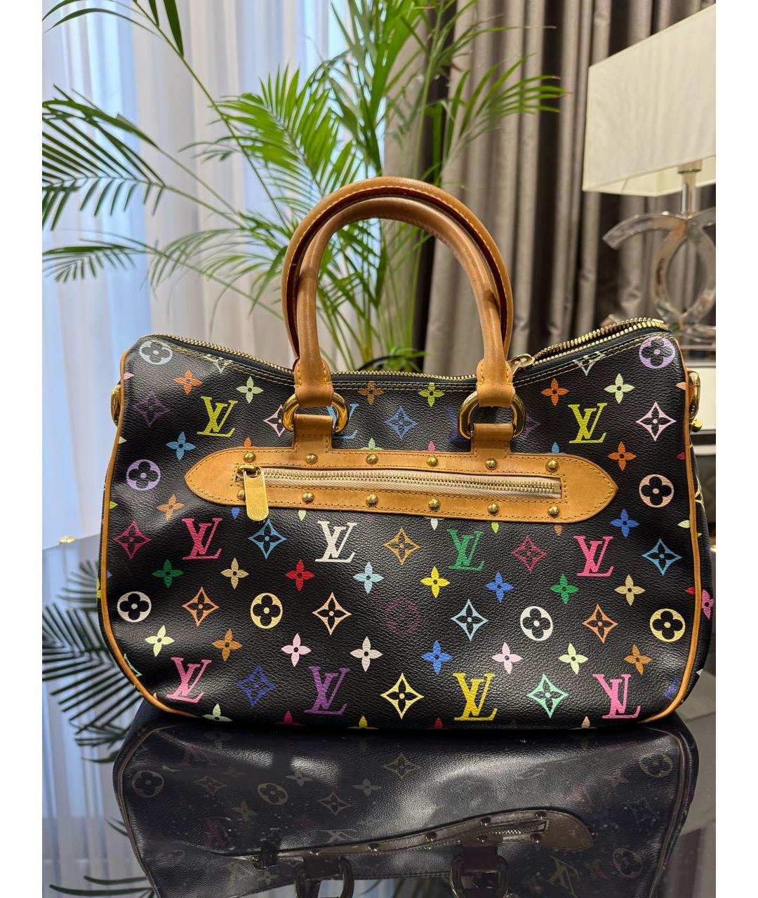 LOUIS VUITTON Черная сумка с короткими ручками, фото 2