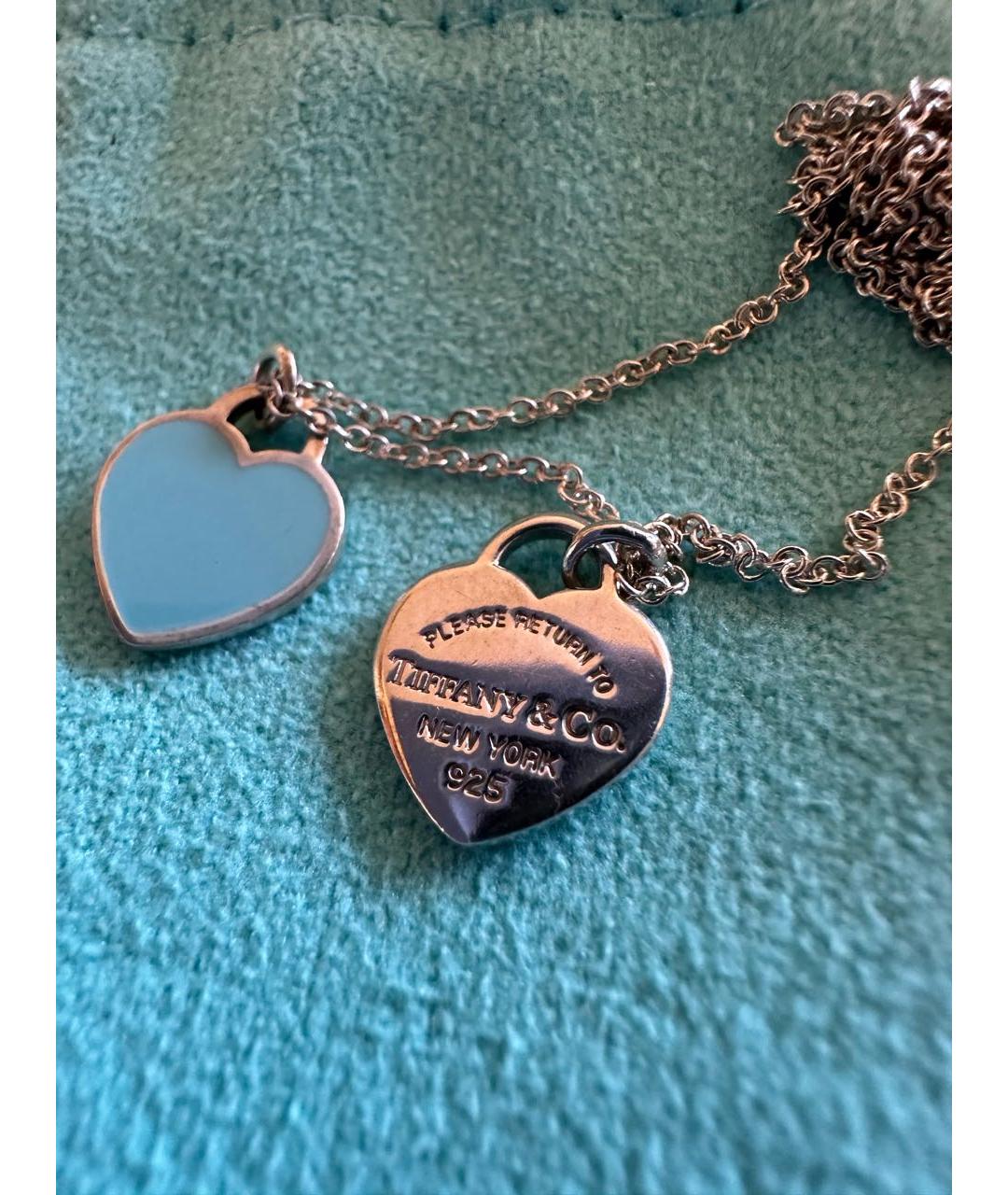 TIFFANY&CO Бирюзовое серебряное колье, фото 2