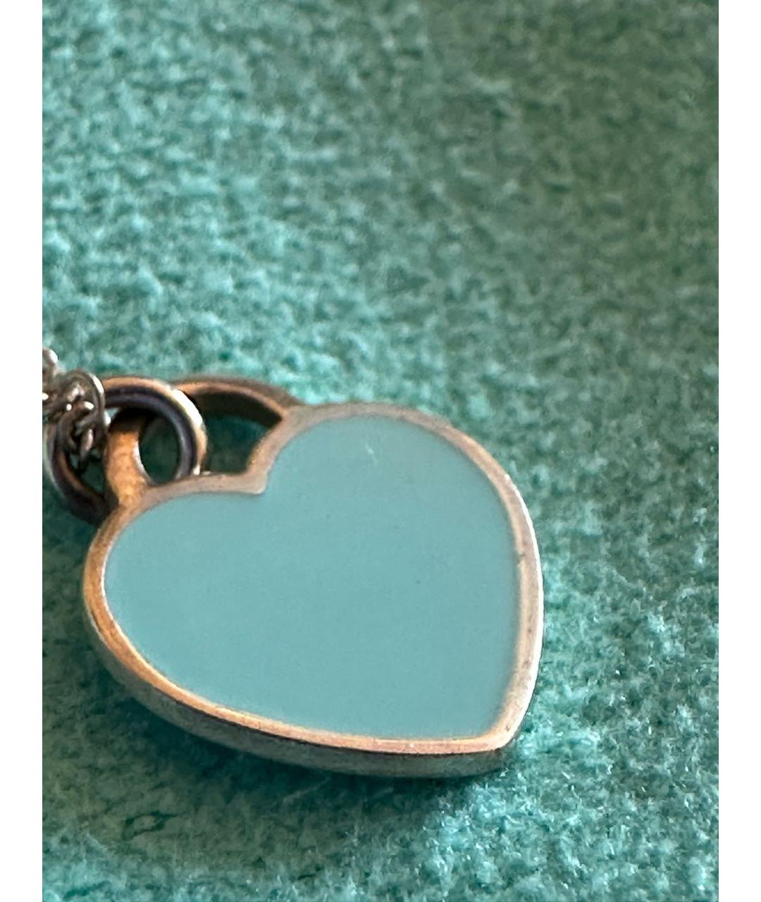 TIFFANY&CO Бирюзовое серебряное колье, фото 6