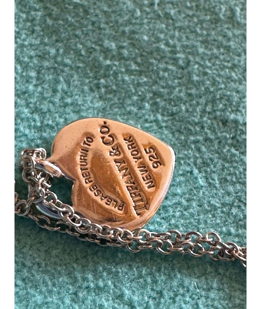 TIFFANY&CO Бирюзовое серебряное колье, фото 7