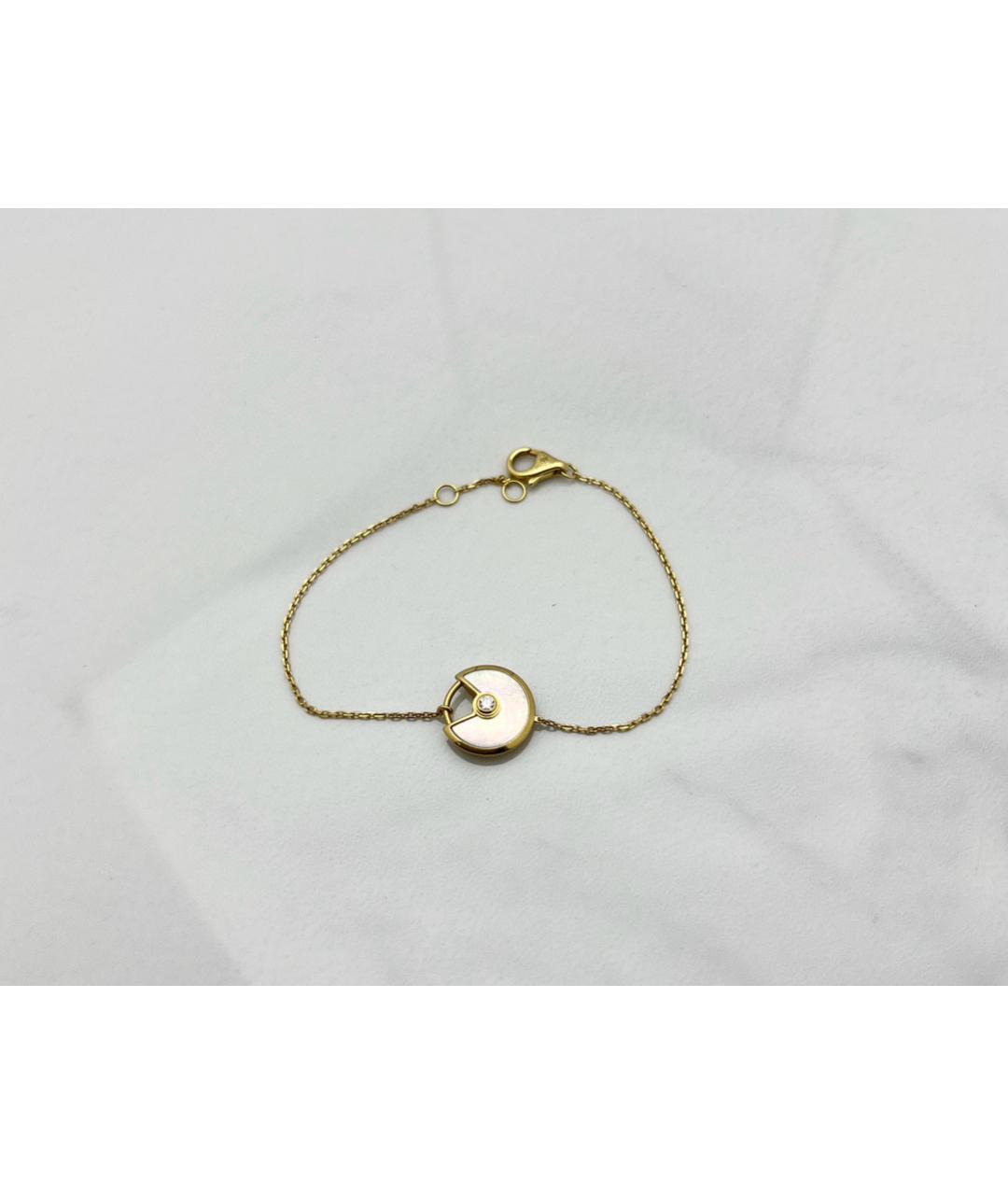 CARTIER Белый браслет из желтого золота, фото 2