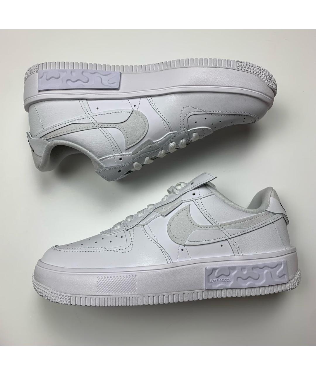 NIKE Белые кожаные кроссовки, фото 9