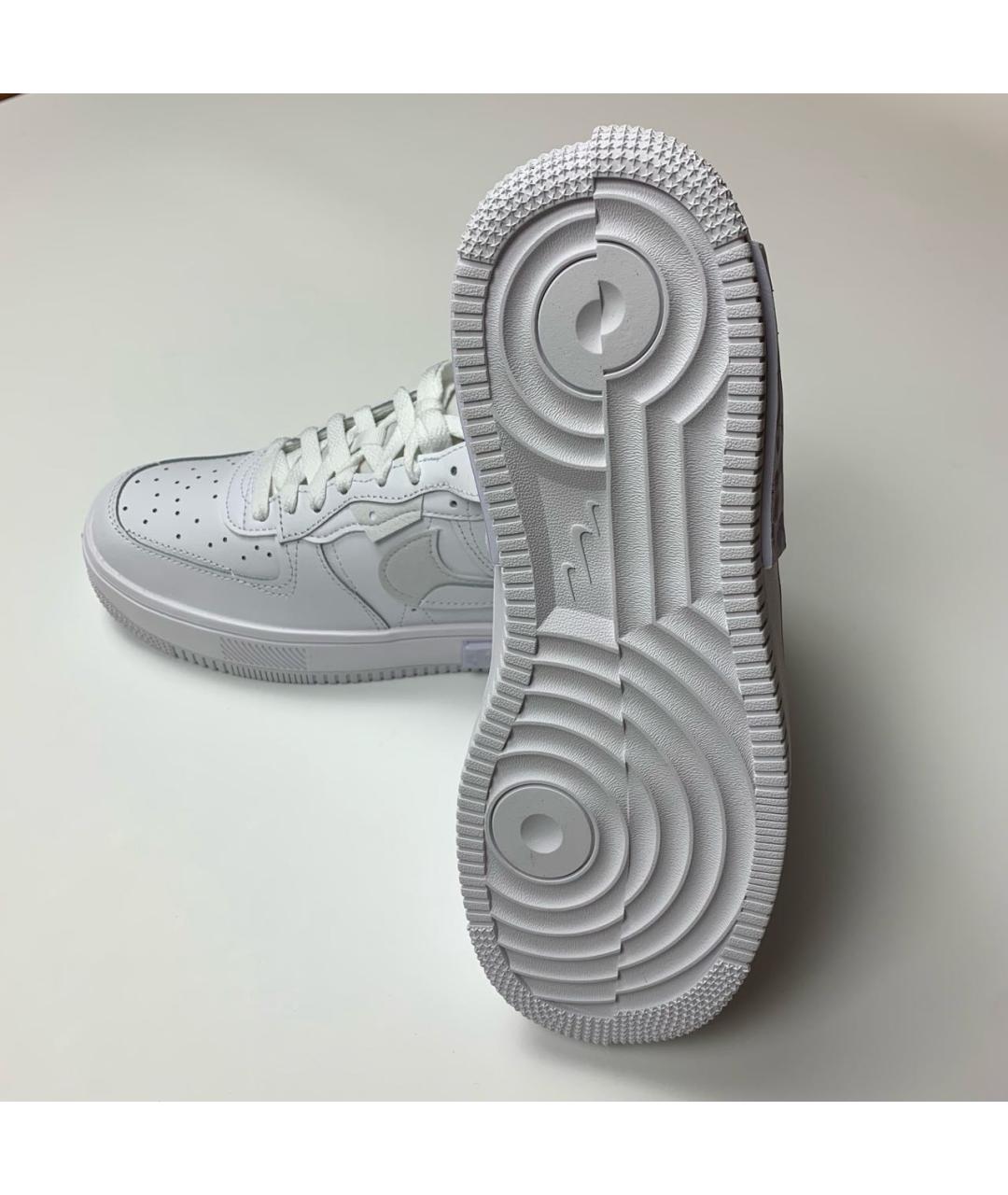 NIKE Белые кожаные кроссовки, фото 7