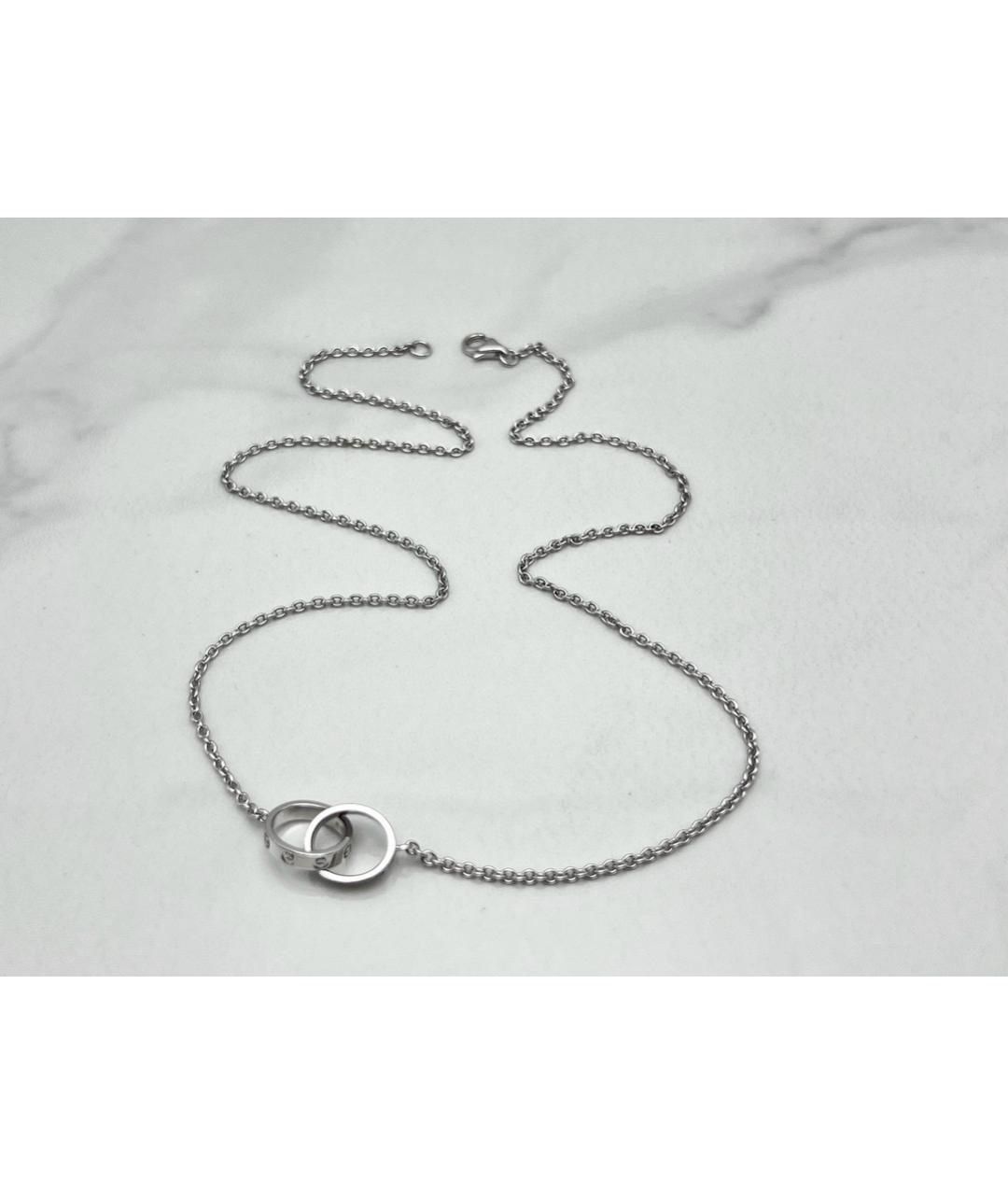 CARTIER Белое колье из белого золота, фото 3