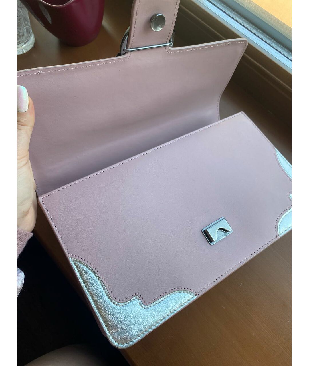 PINKO Розовая кожаная сумка тоут, фото 6