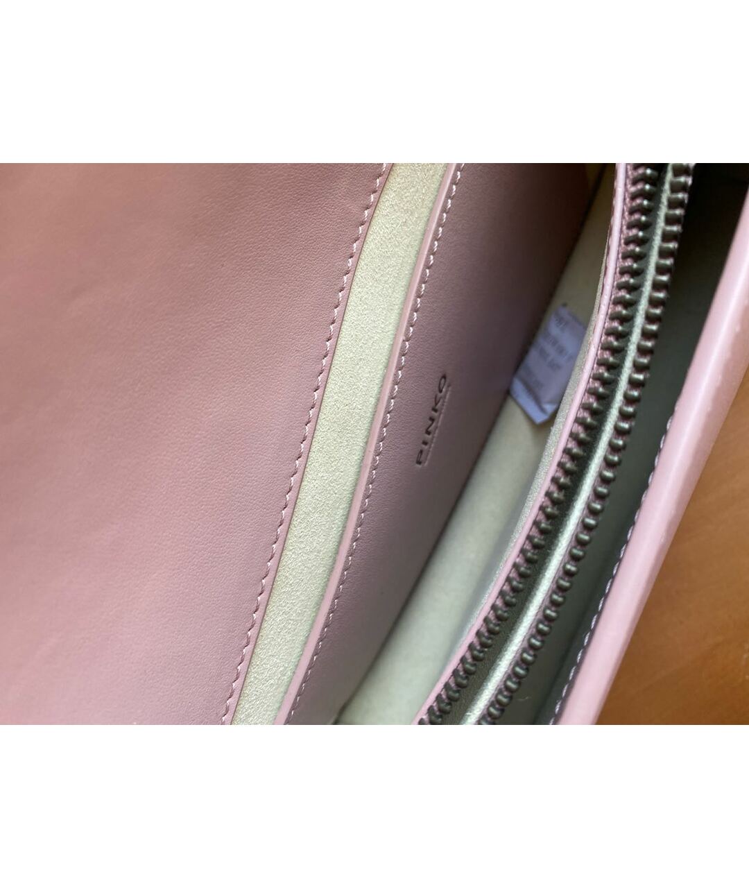 PINKO Розовая кожаная сумка тоут, фото 5