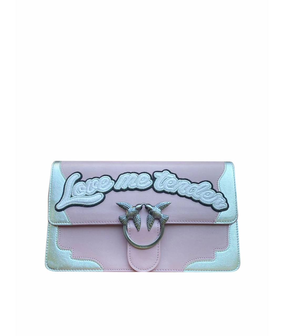 PINKO Розовая кожаная сумка тоут, фото 1