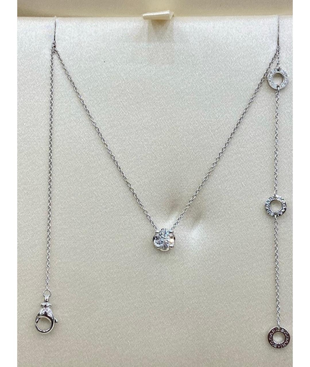 BVLGARI Белый кулон из белого золота, фото 4