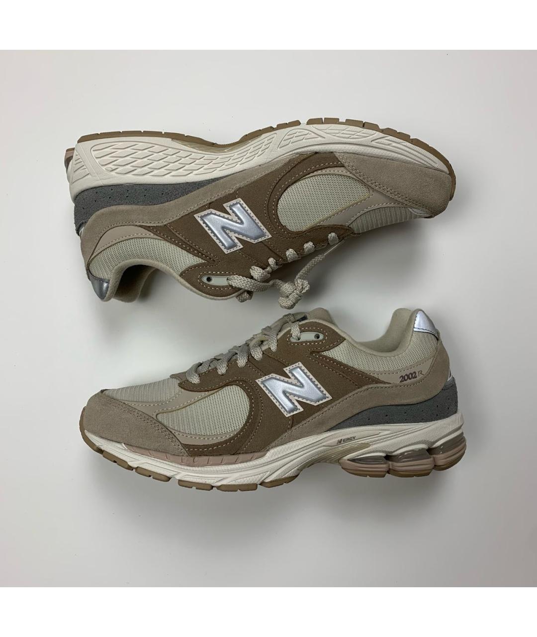 NEW BALANCE Бежевые замшевые низкие кроссовки / кеды, фото 9