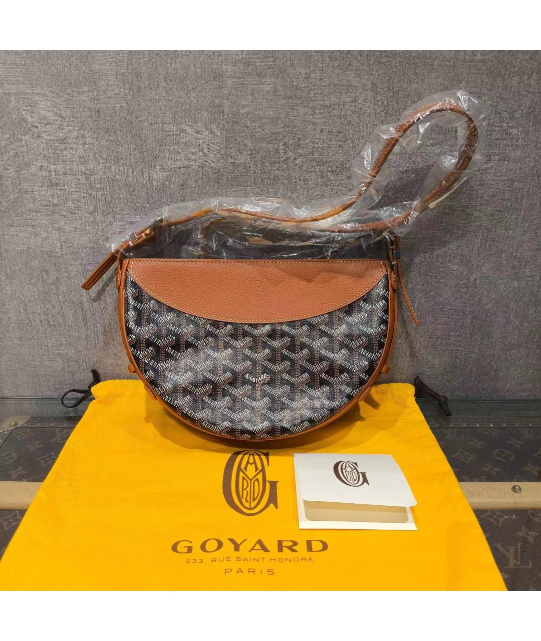 GOYARD Коричневая сумка через плечо, фото 7