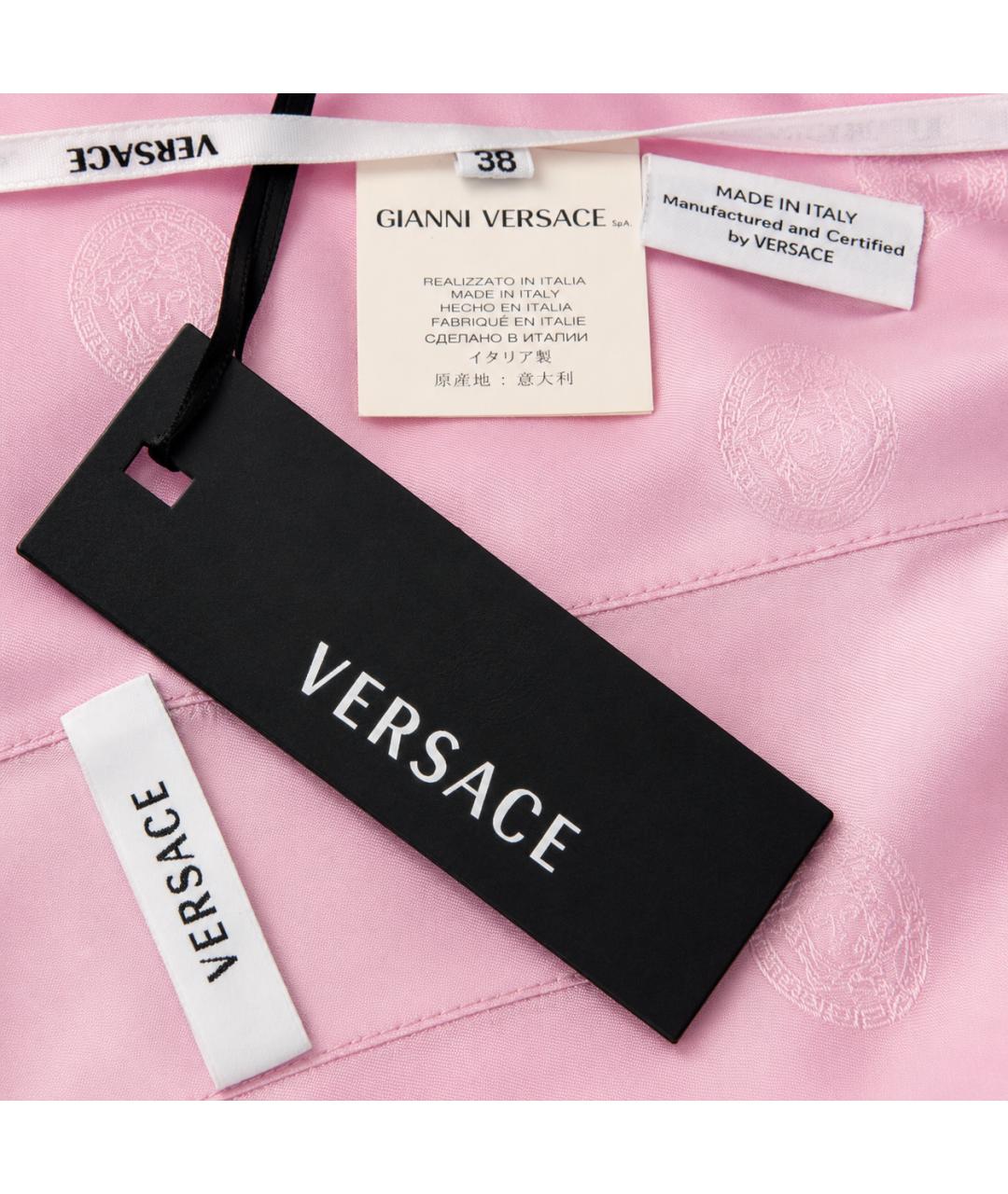VERSACE Розовый хлопковый сарафан, фото 4