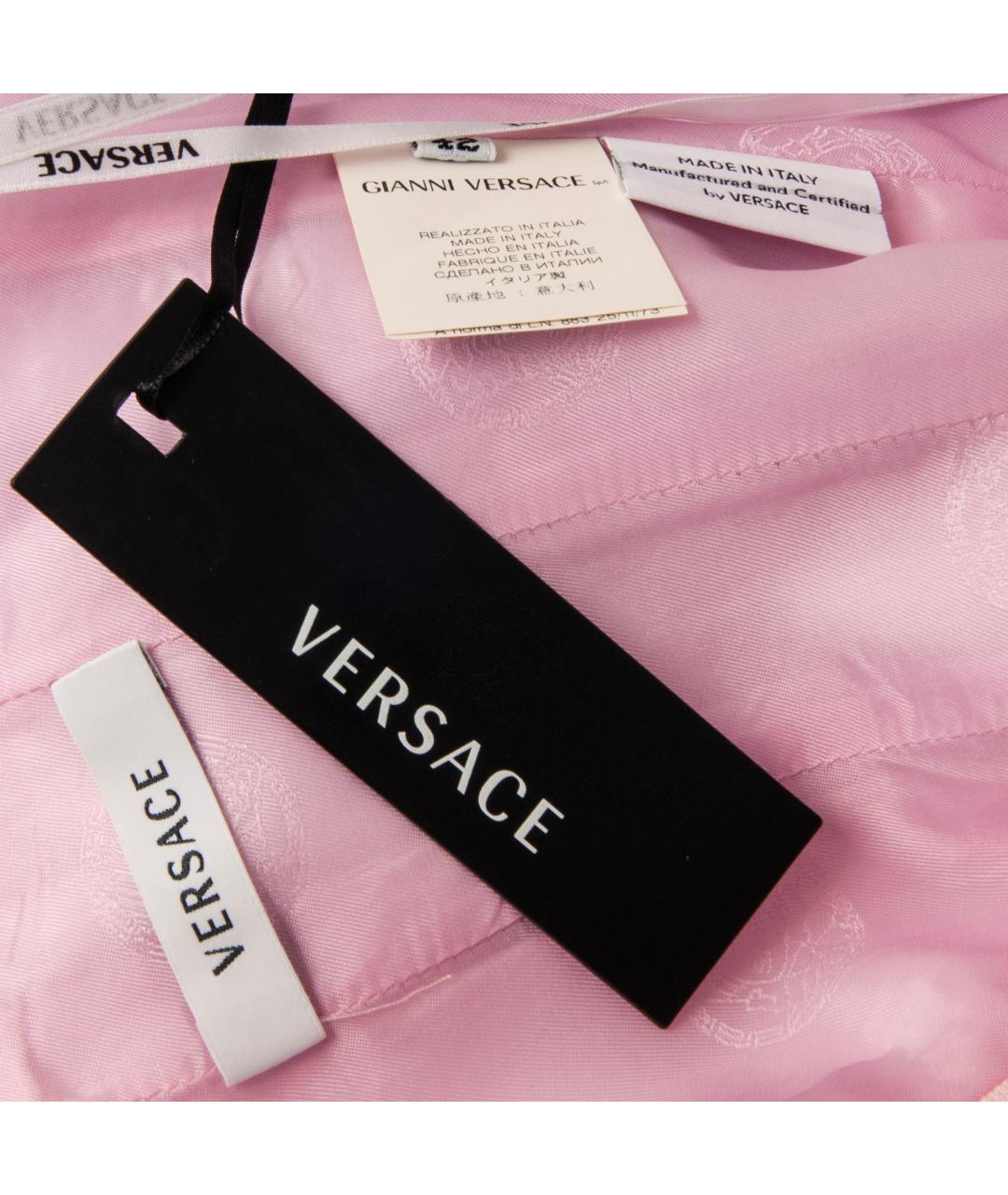 VERSACE Розовый хлопковый сарафан, фото 4