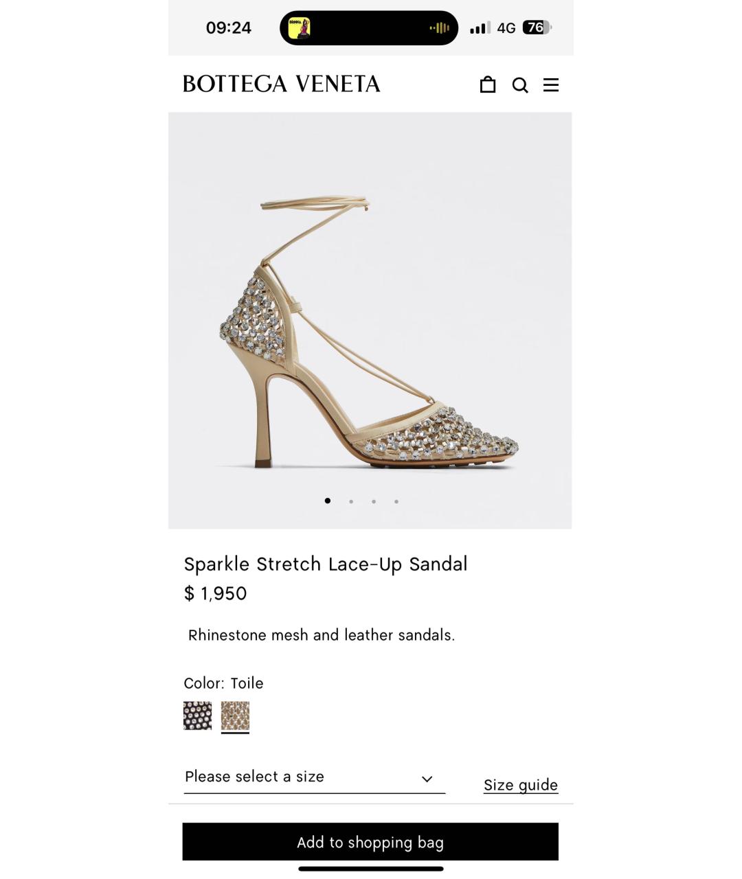 BOTTEGA VENETA Розовые текстильные босоножки, фото 8