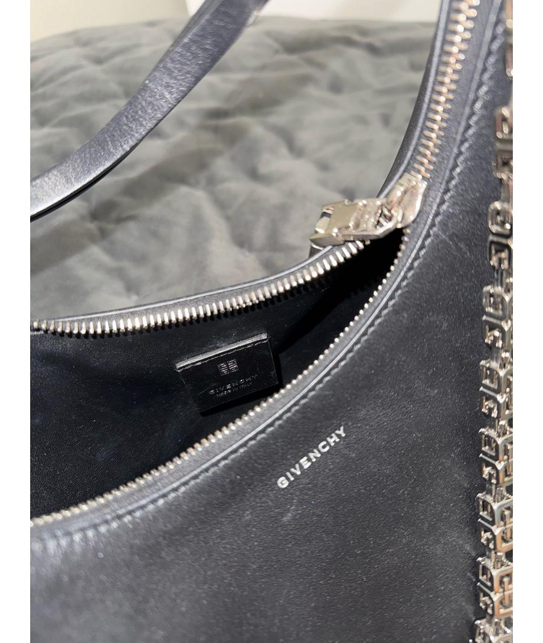 GIVENCHY Черная кожаная сумка с короткими ручками, фото 5