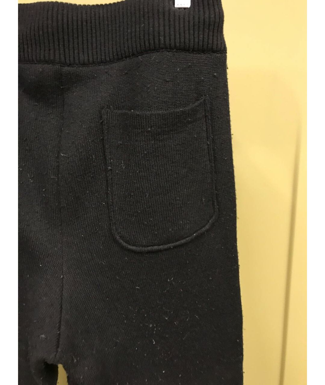 EMPORIO ARMANI Черные шерстяные повседневные брюки, фото 3