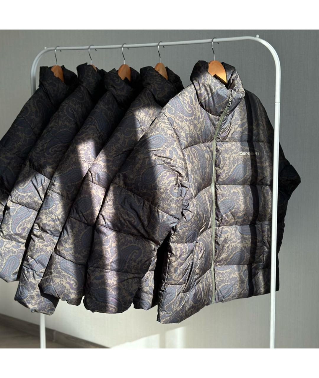 CARHARTT WIP Коричневый полиэстеровый пуховик, фото 2