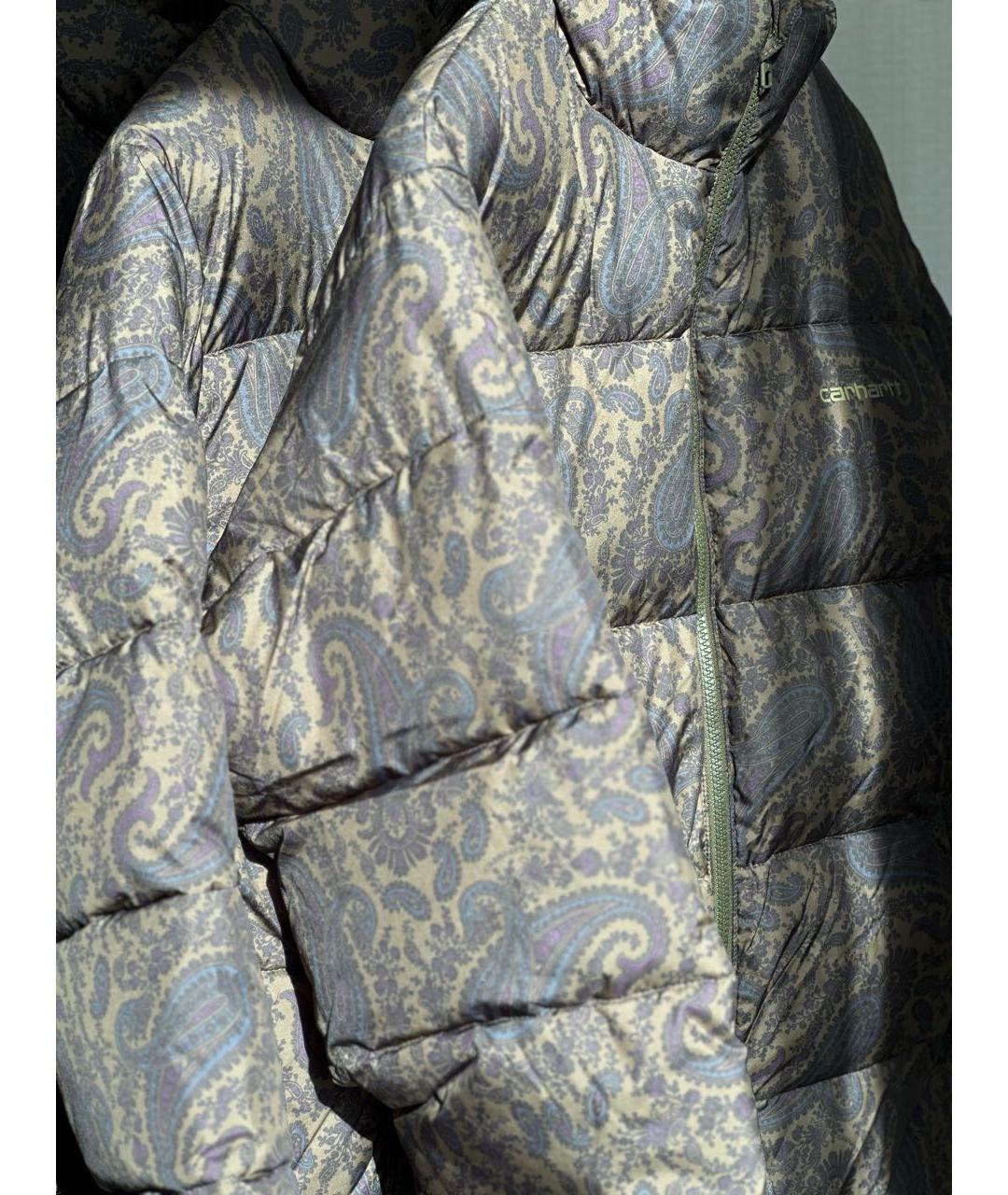 CARHARTT WIP Коричневый полиэстеровый пуховик, фото 3