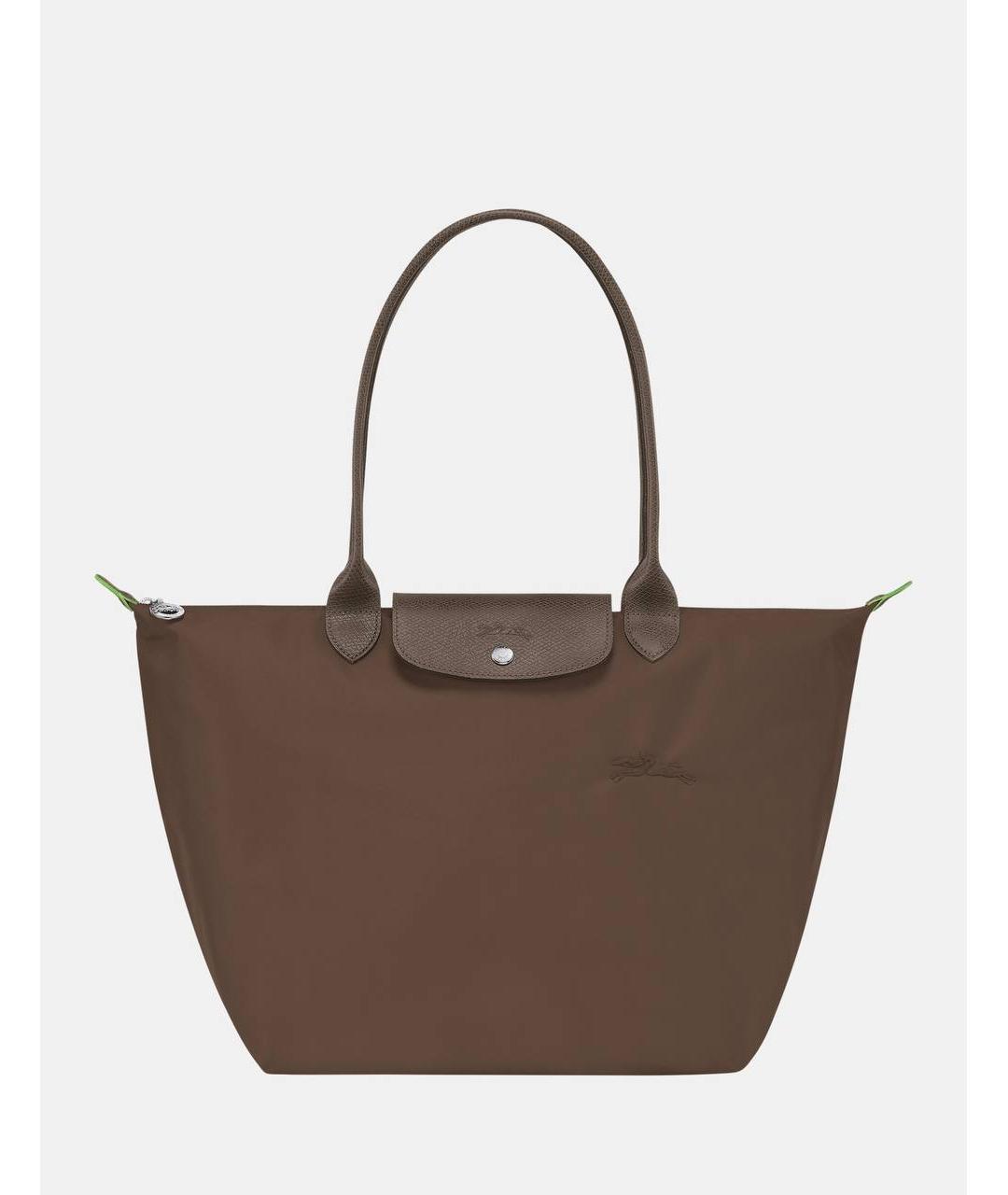 LONGCHAMP Коричневая синтетическая сумка тоут, фото 7