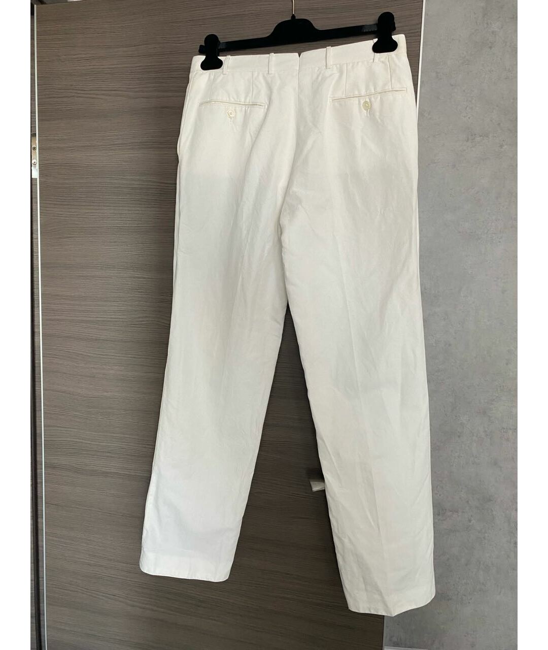 CORNELIANI Белые хлопковые классические брюки, фото 2