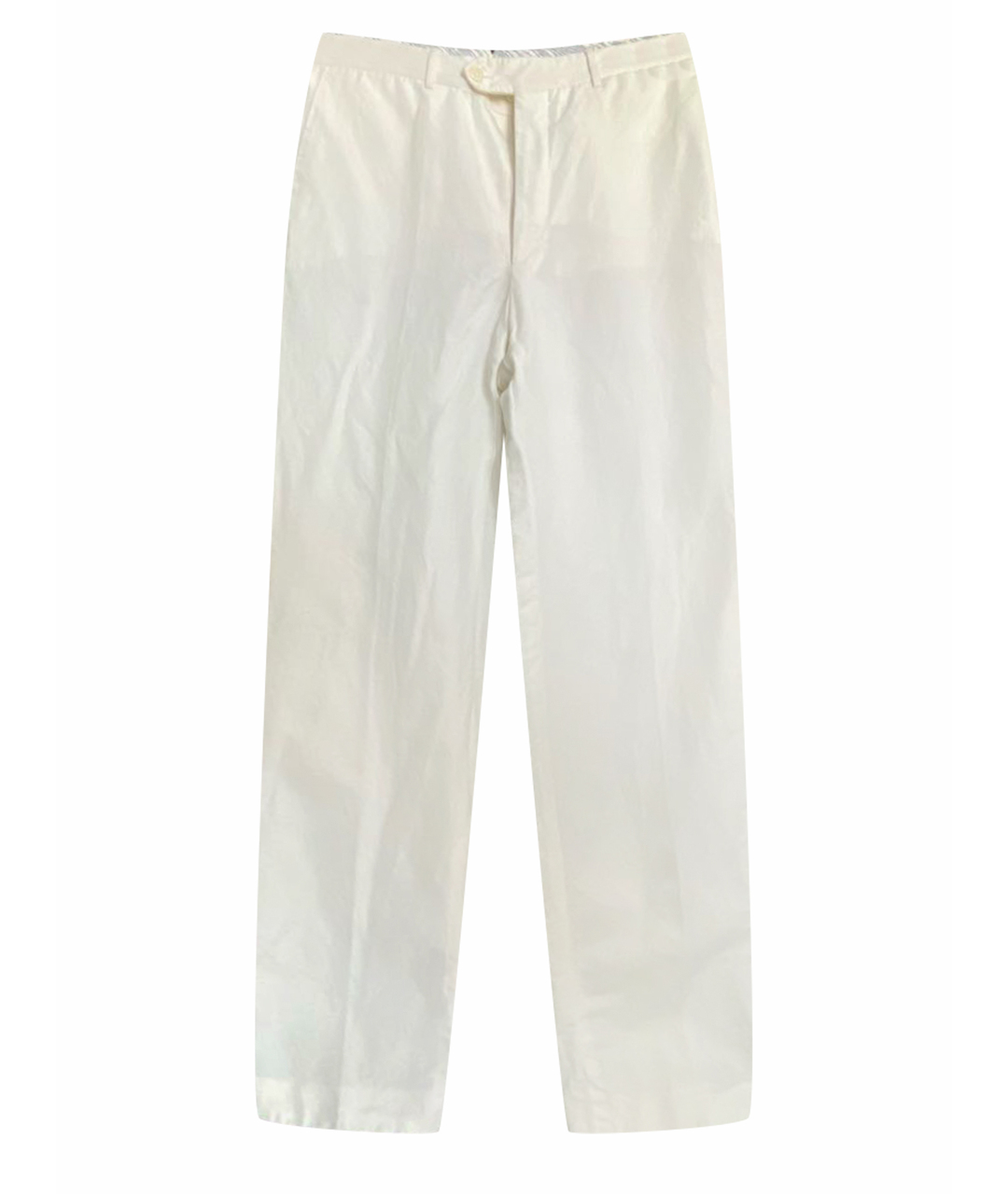 CORNELIANI Белые хлопковые классические брюки, фото 1