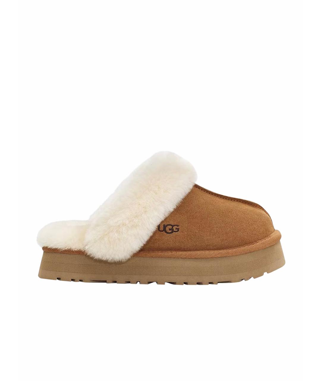 UGG AUSTRALIA Коричневые замшевые мюли, фото 1