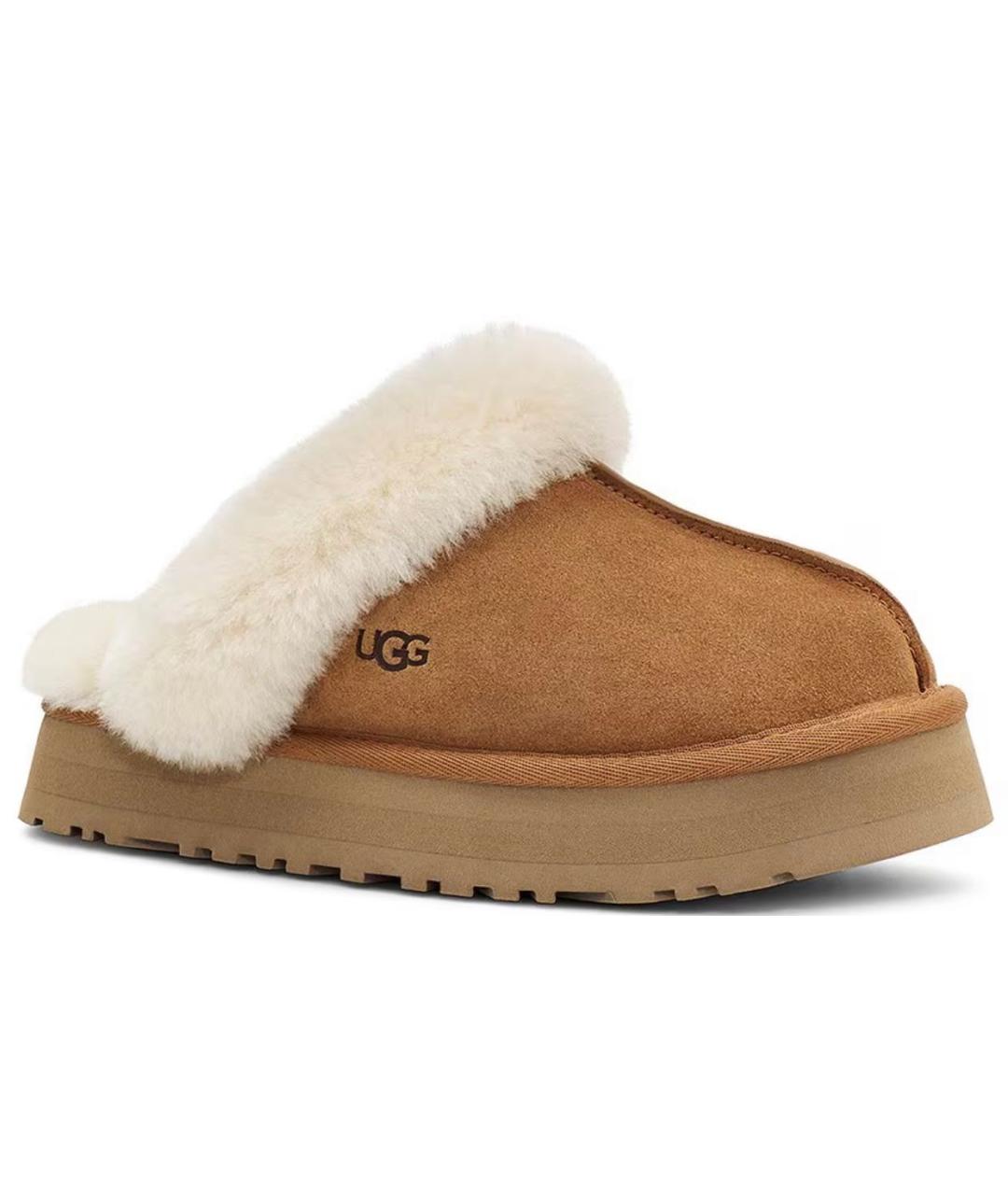 UGG AUSTRALIA Коричневые замшевые мюли, фото 2