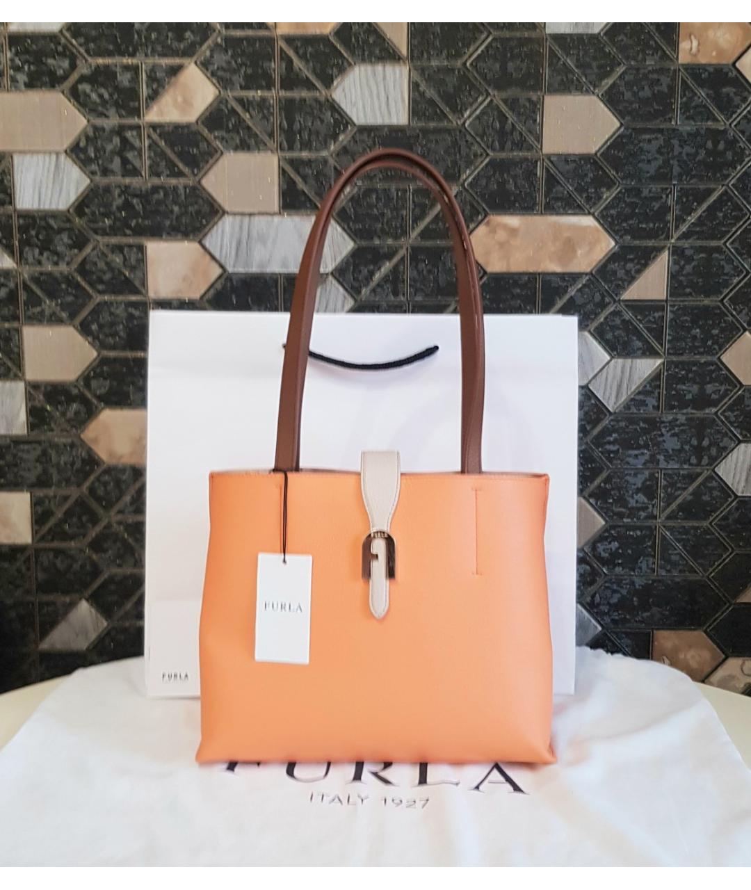 FURLA Мульти кожаная сумка с короткими ручками, фото 10