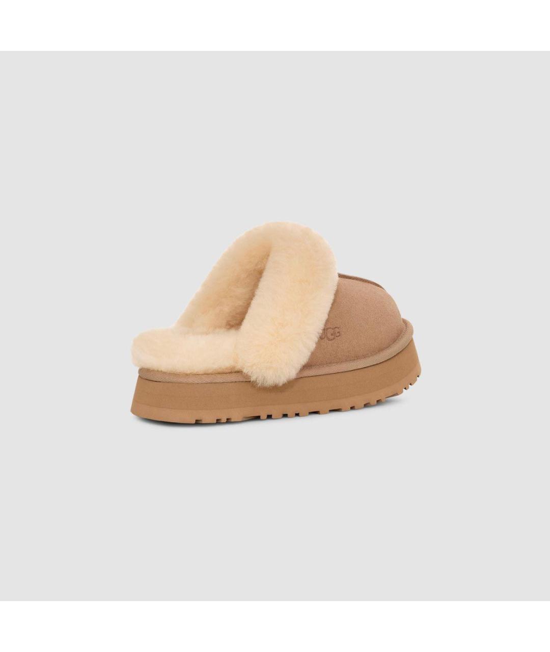 UGG AUSTRALIA Бежевые замшевые сабо, фото 4