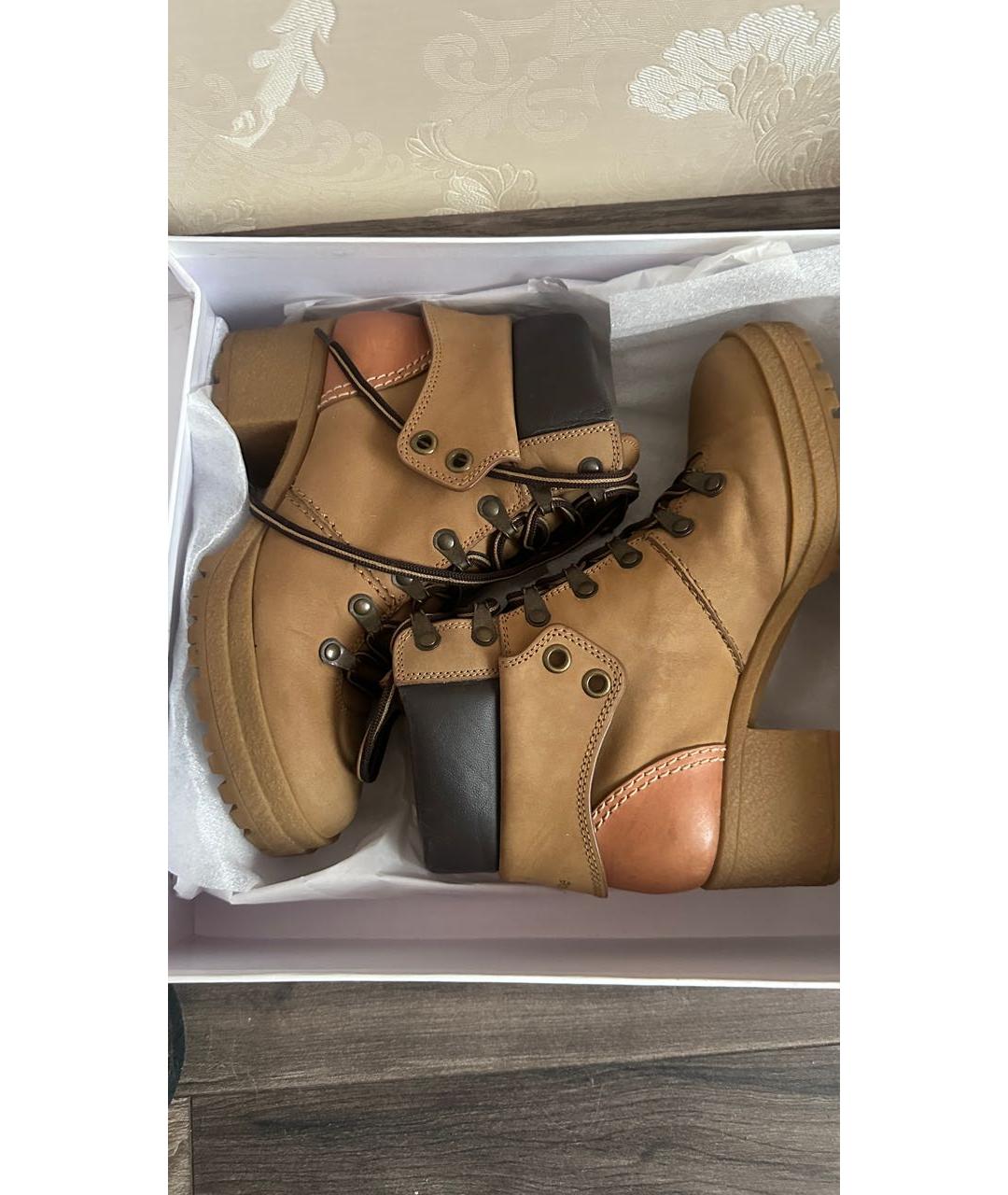 SEE BY CHLOE Коричневые нубуковые сапоги, фото 4