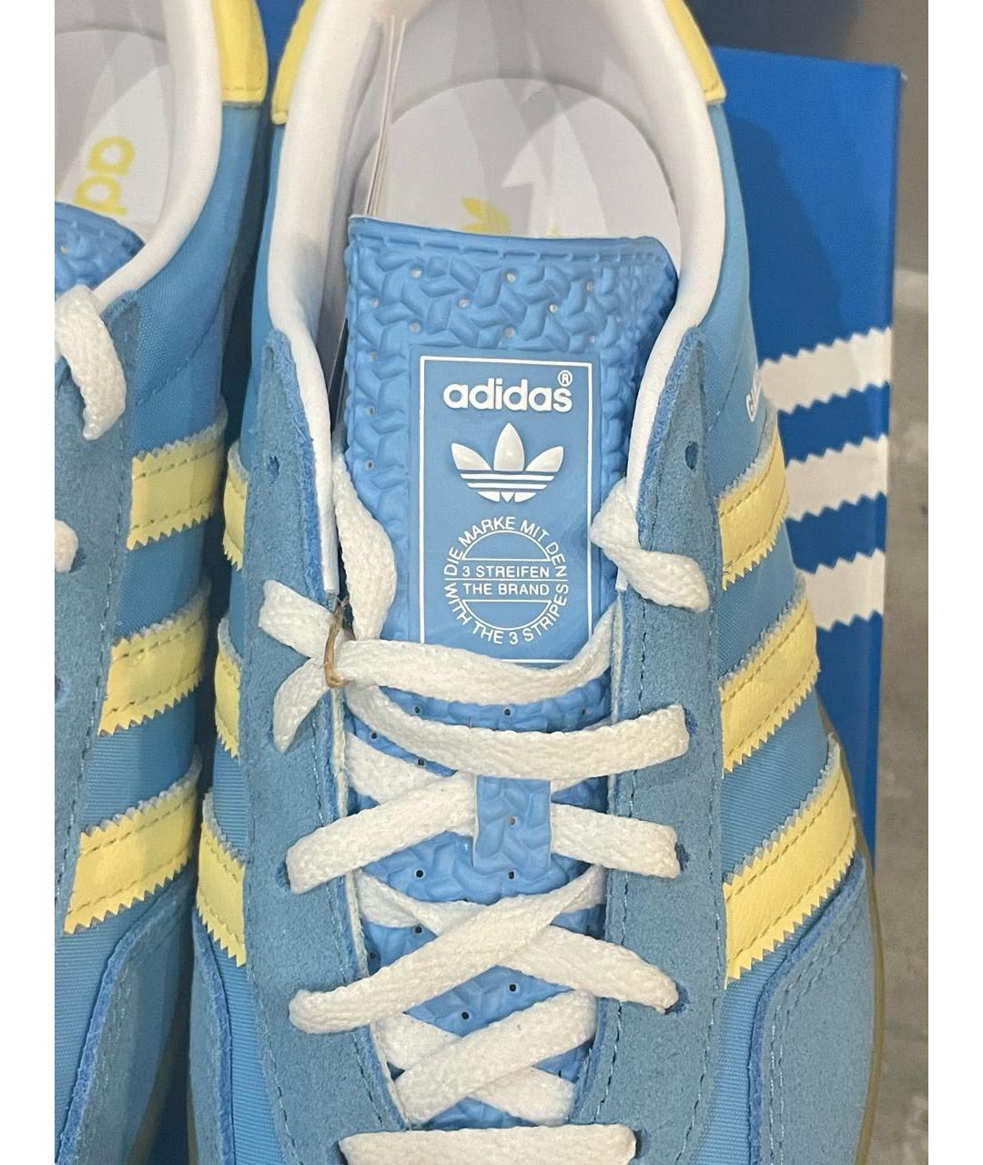 ADIDAS Голубые замшевые кеды, фото 7