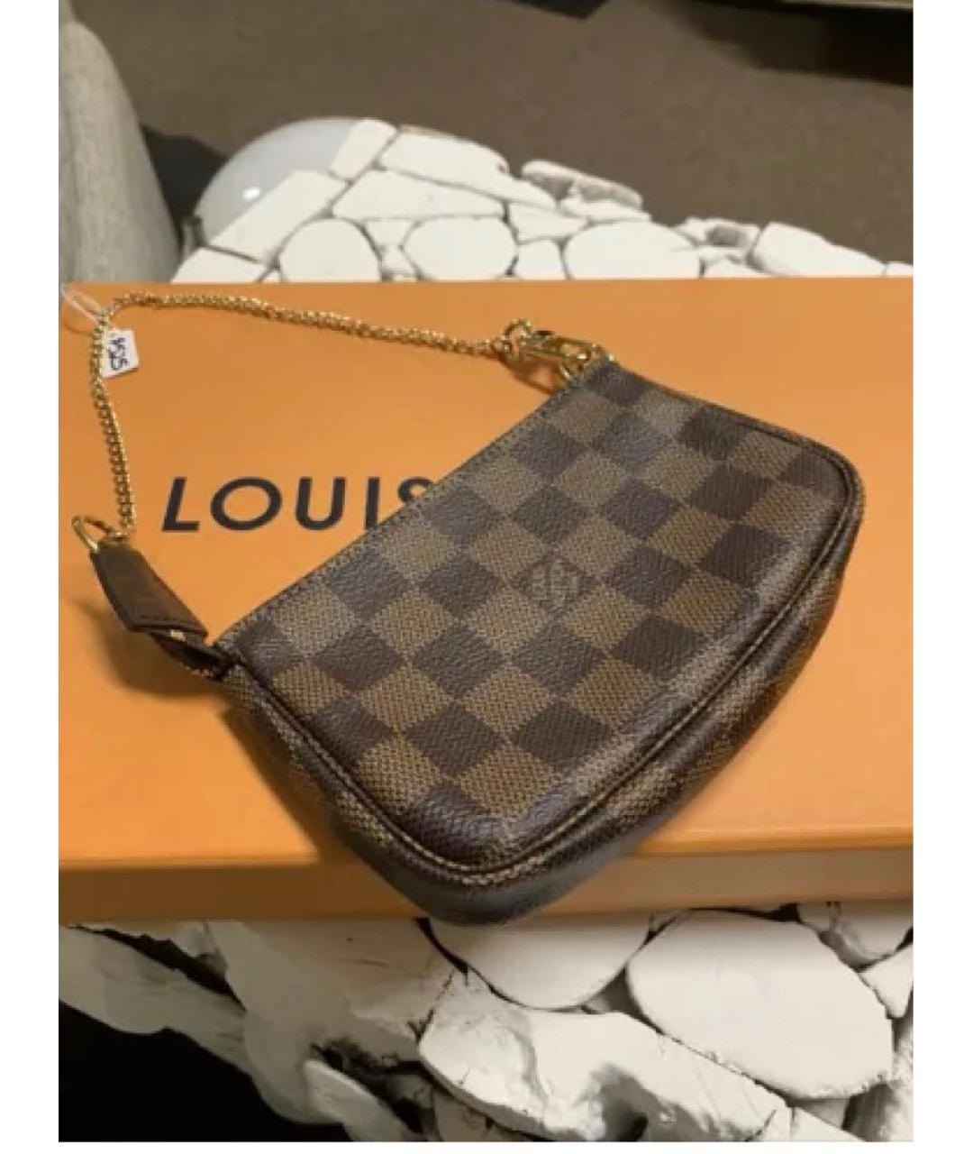 LOUIS VUITTON Коричневая сумка с короткими ручками, фото 3