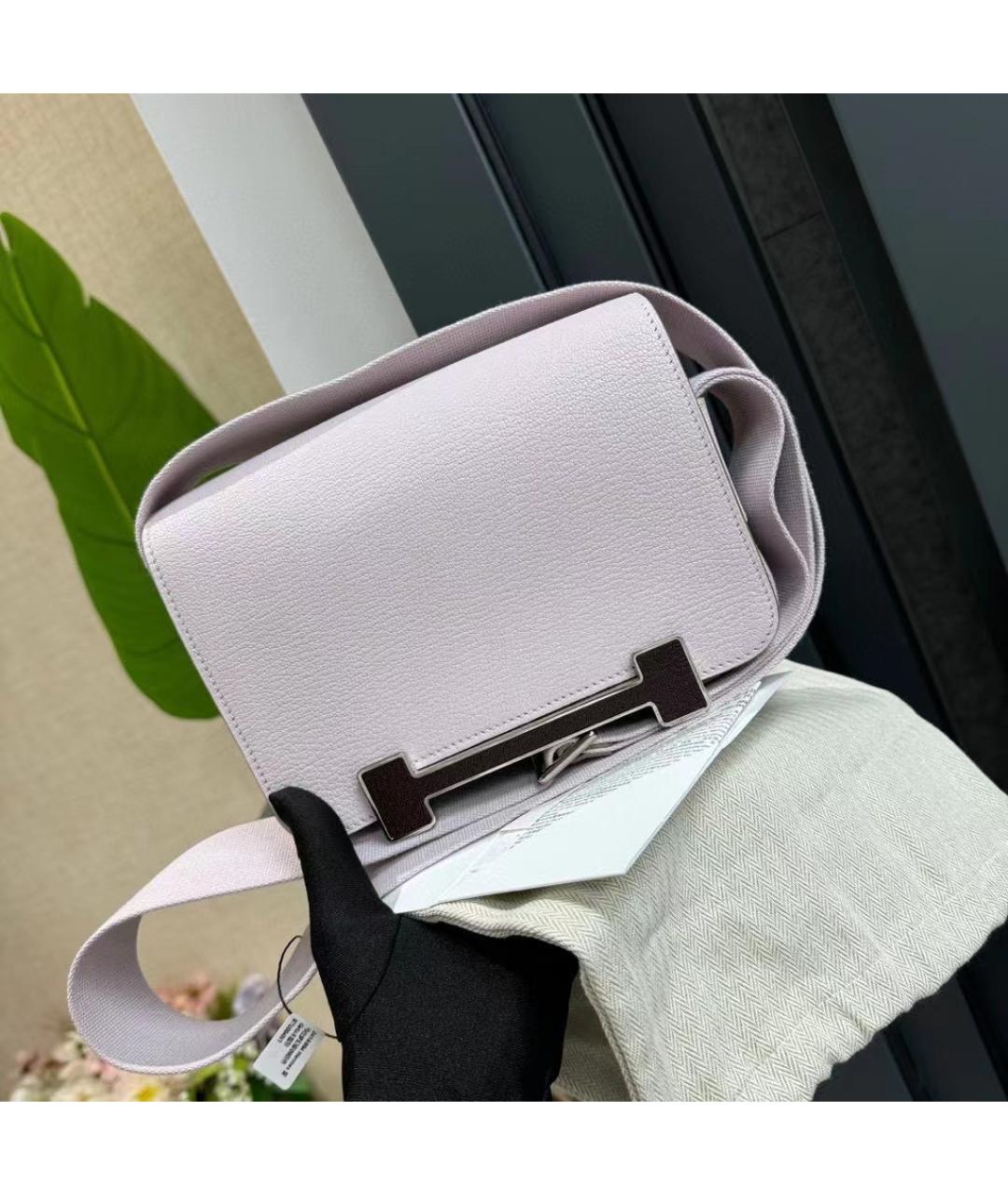 HERMES Розовая сумка через плечо, фото 2