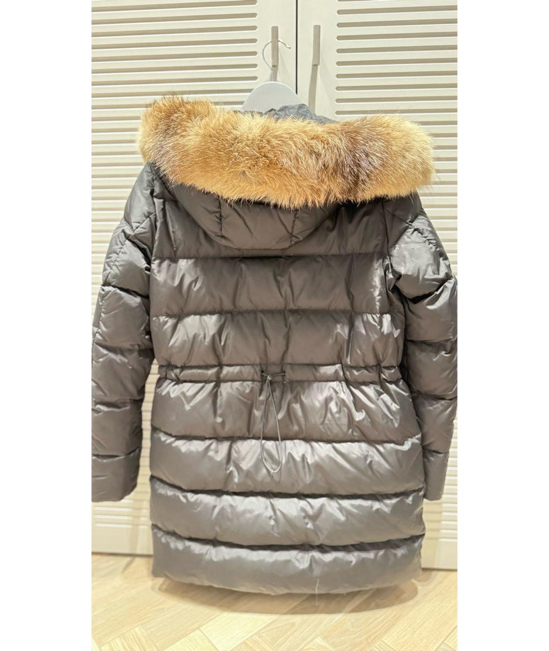 MONCLER Черный пуховик, фото 2