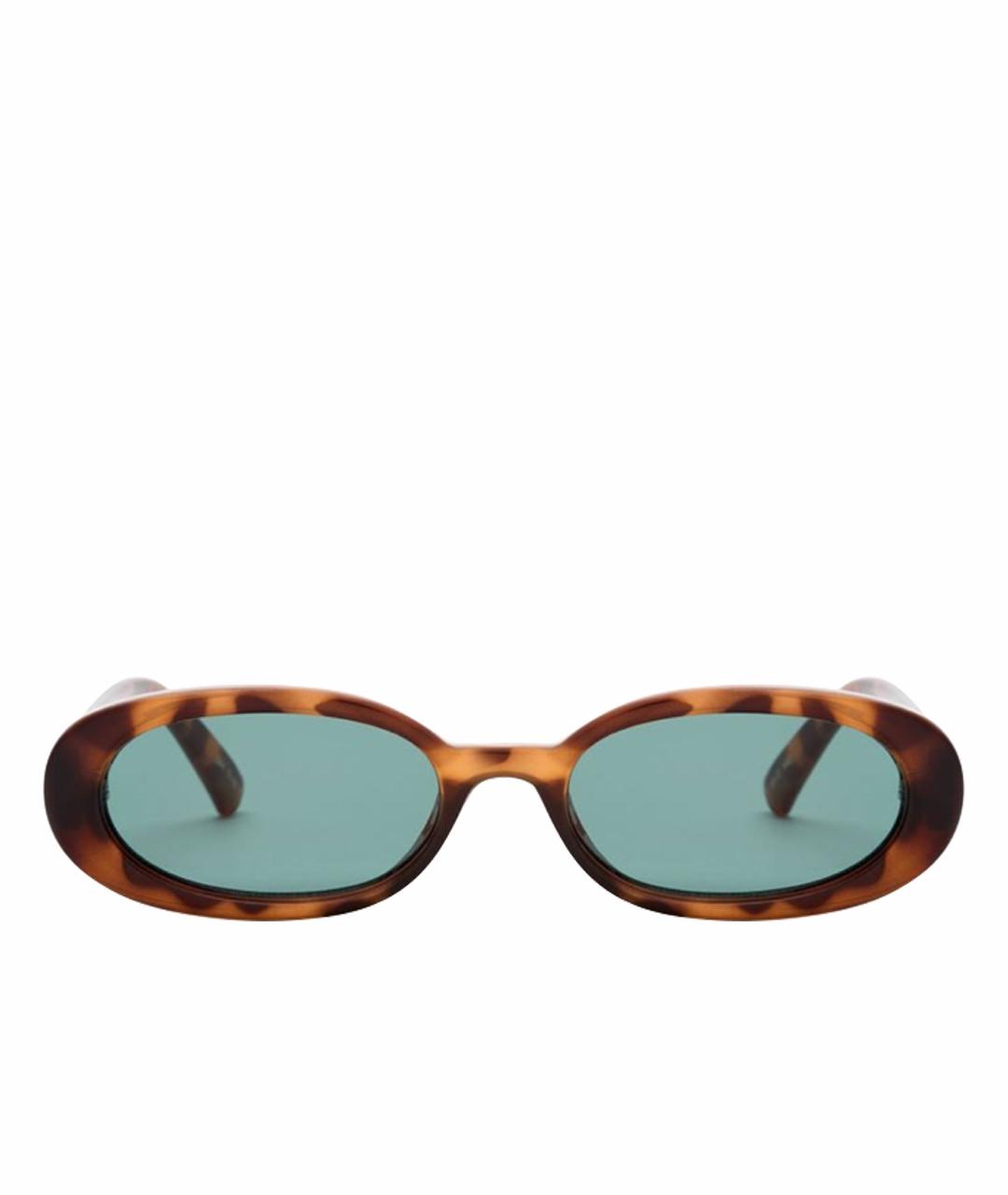 LE SPECS Коричневые пластиковые солнцезащитные очки, фото 1