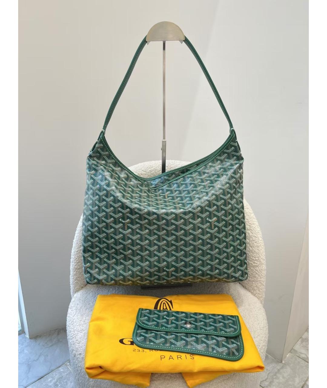 GOYARD Зеленая сумка через плечо из искусственной кожи, фото 10