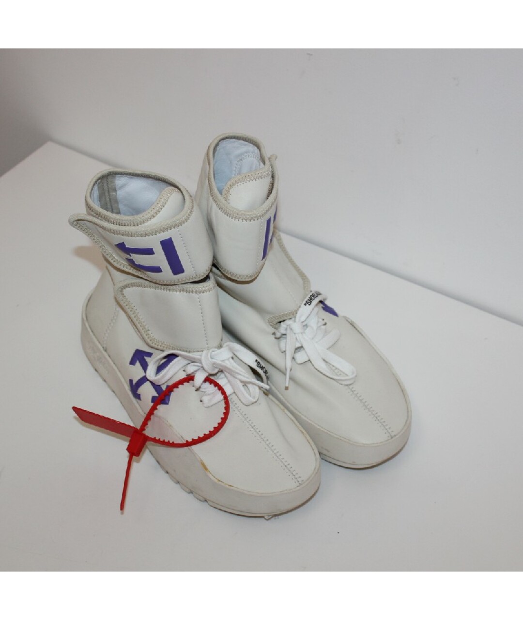 OFF-WHITE Кожаные кроссовки, фото 5