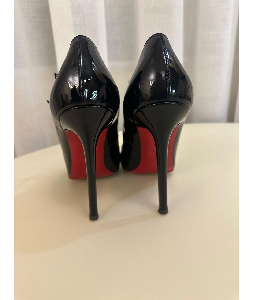 CHRISTIAN LOUBOUTIN Черные туфли из лакированной кожи, фото 4