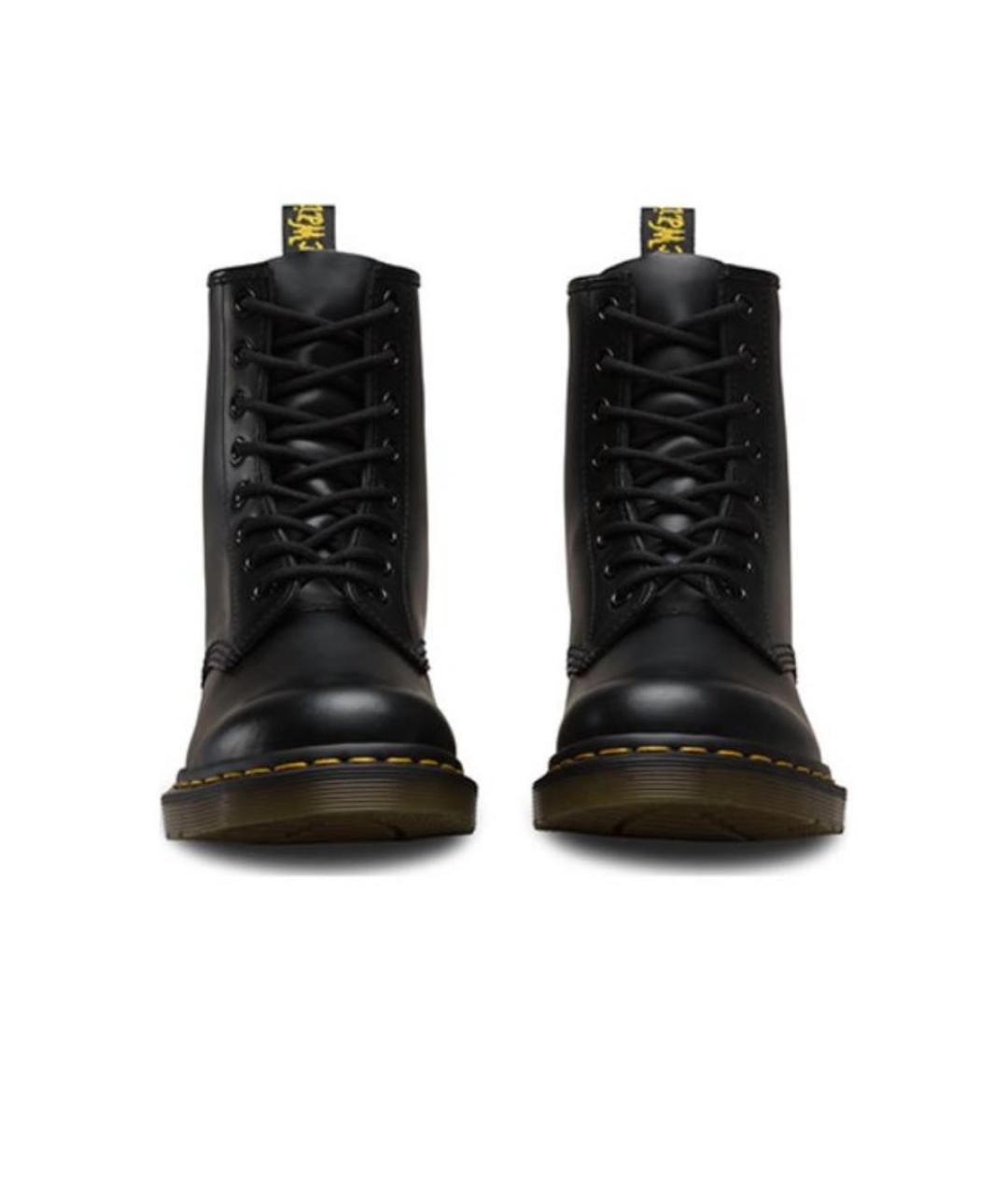 DR. MARTENS Черные кожаные высокие ботинки, фото 5