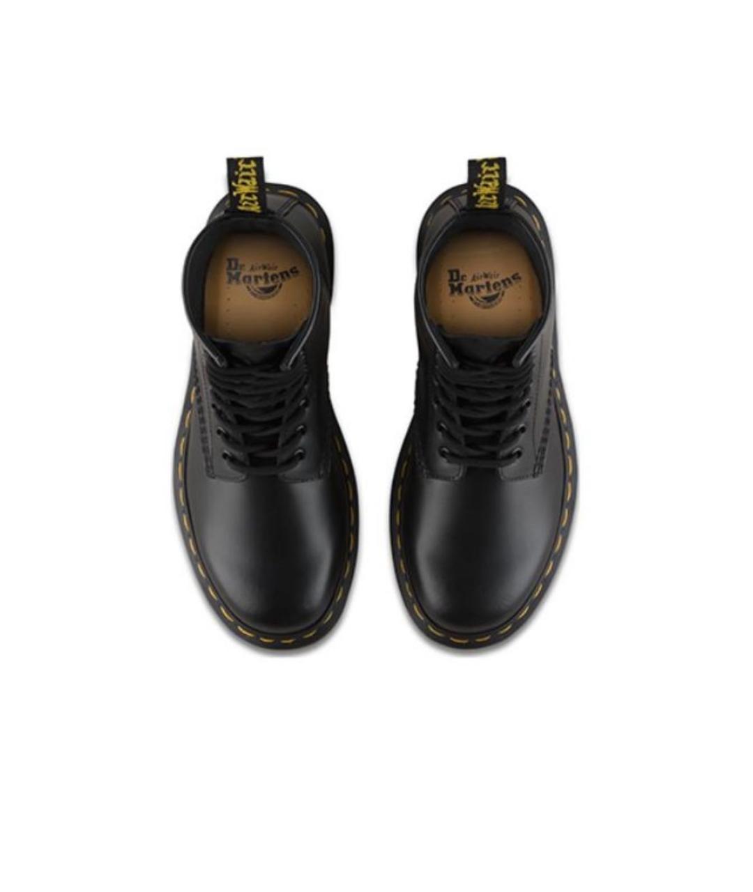 DR. MARTENS Черные кожаные высокие ботинки, фото 4