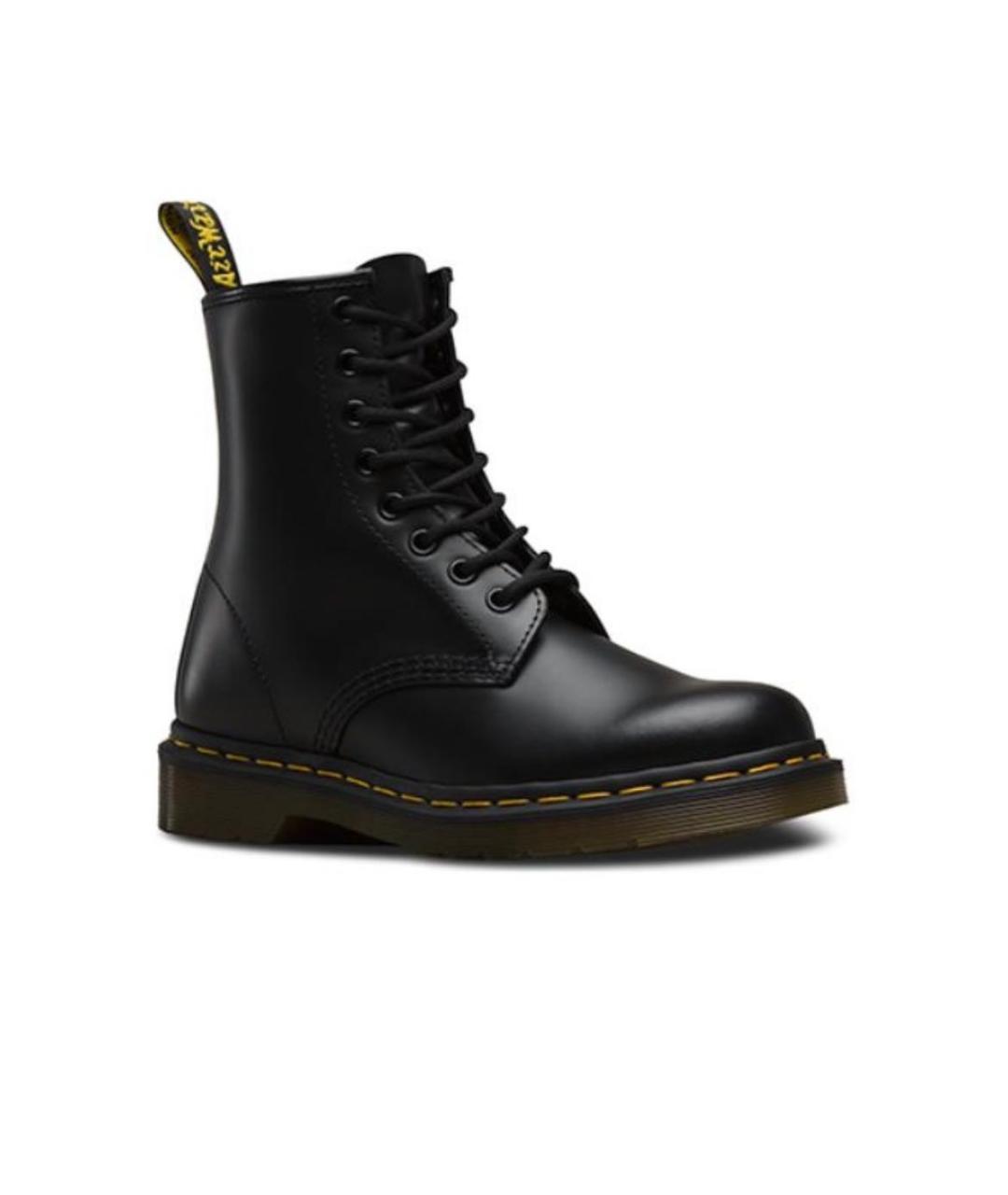 DR. MARTENS Черные кожаные высокие ботинки, фото 3