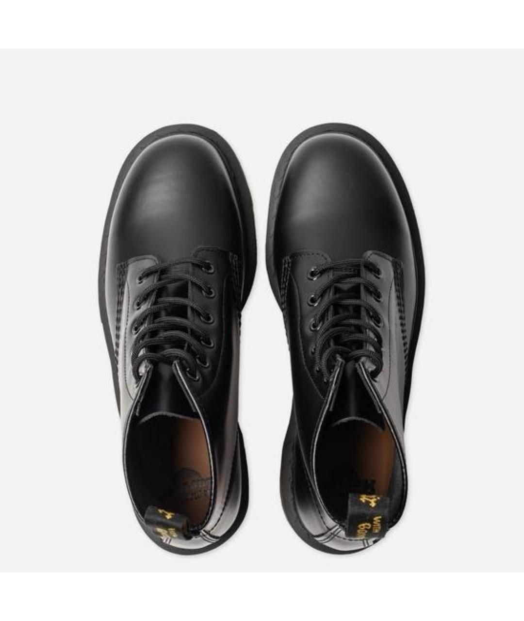 DR. MARTENS Черные кожаные высокие ботинки, фото 2