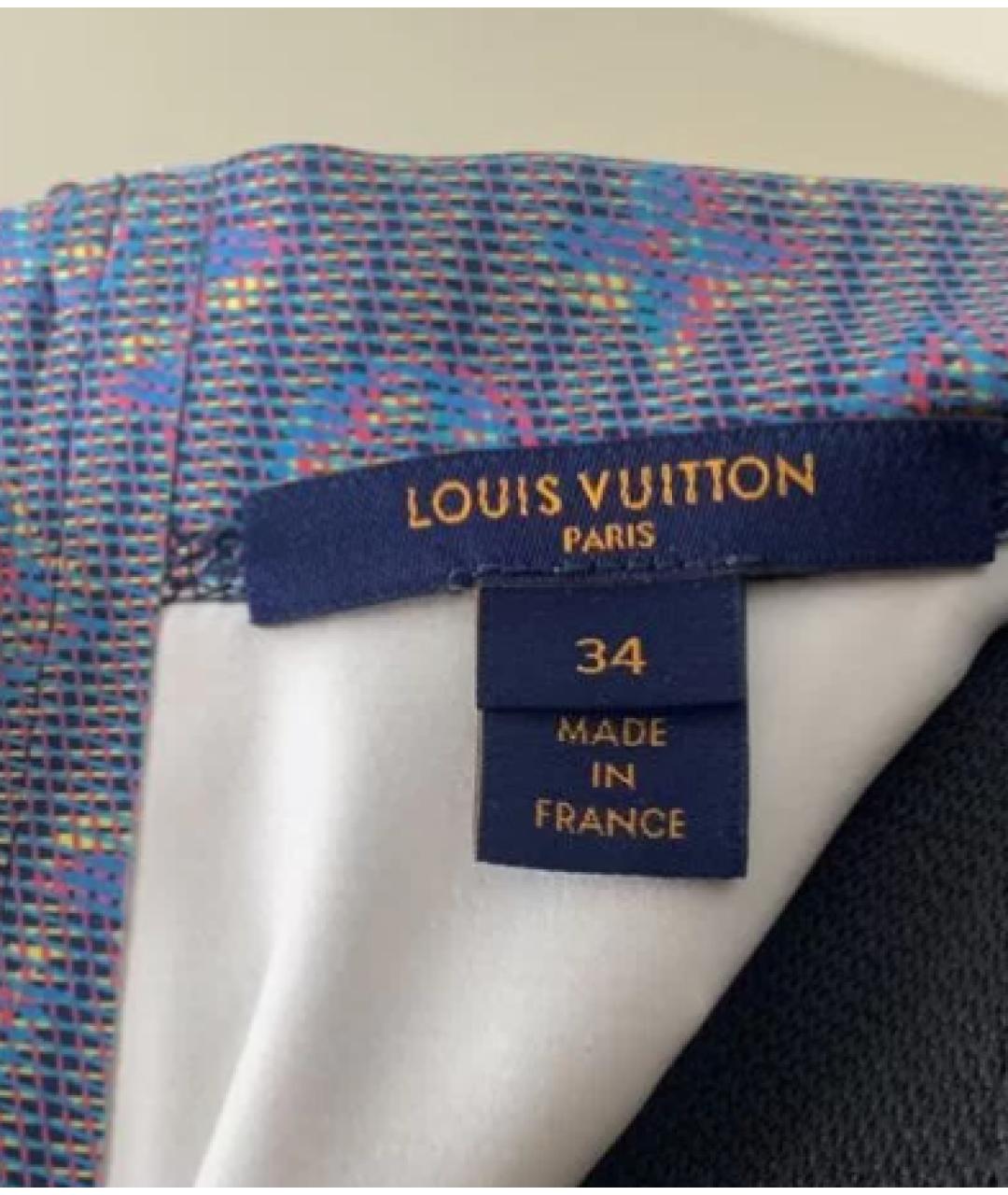 LOUIS VUITTON Голубое повседневное платье, фото 6