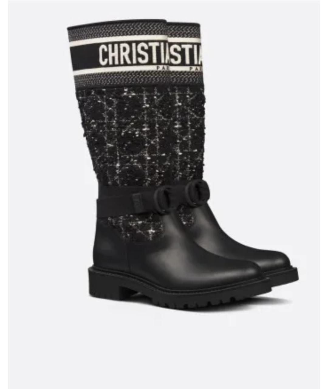 CHRISTIAN DIOR Черные сапоги, фото 2