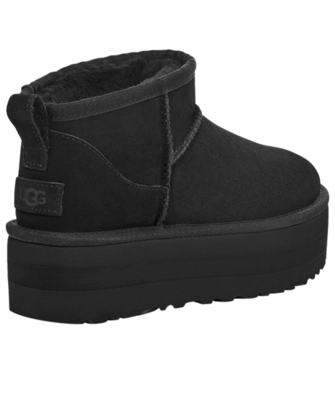 UGG AUSTRALIA Черные замшевые сапоги, фото 2