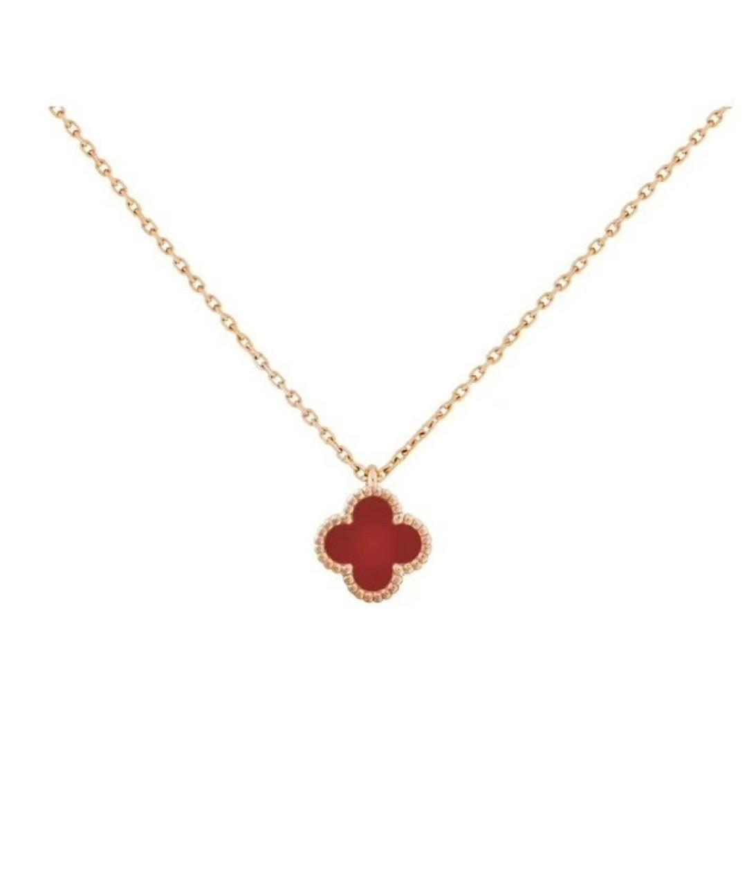 VAN CLEEF & ARPELS Красная подвеска из розового золота, фото 5