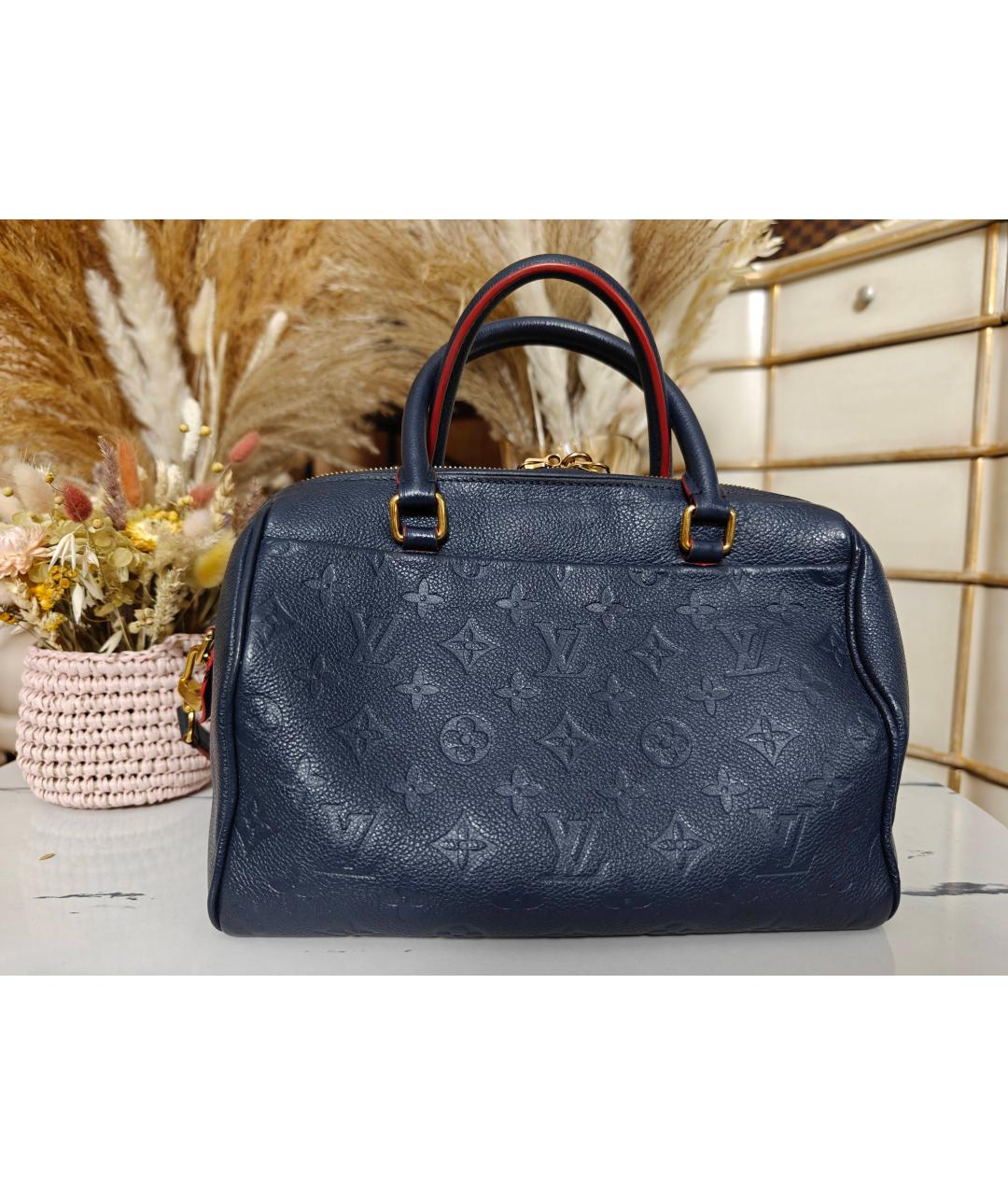 LOUIS VUITTON Темно-синяя сумка с короткими ручками, фото 3