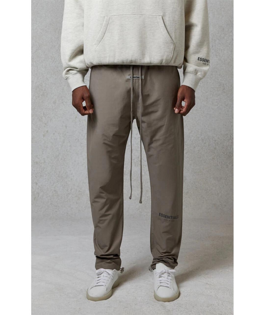 FEAR OF GOD ESSENTIALS Серые полиэстеровые повседневные брюки, фото 5