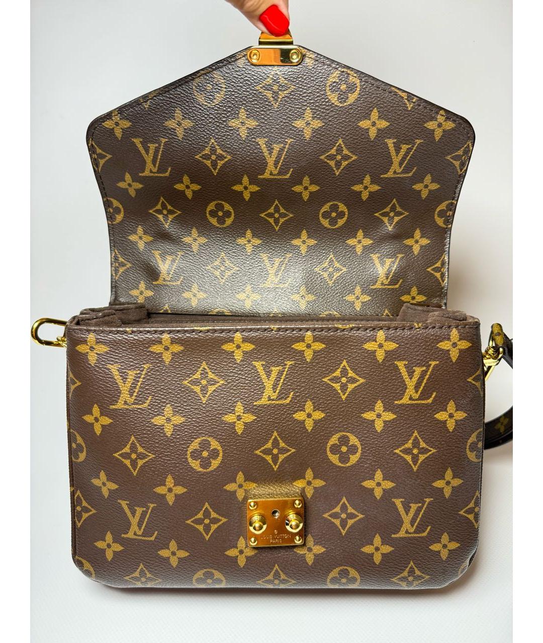 LOUIS VUITTON Коричневая сумка через плечо, фото 6